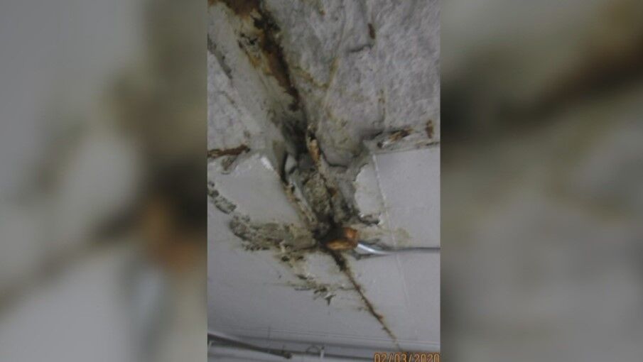 Damages inside of the parking structure (Source: City of Madison Building Inspections)
